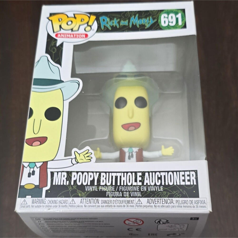 Funko Pop! Vinyl: Rick and Morty - Mr. Poopybutthole (Animation) #691